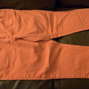 Womens Orange Casual Pants
